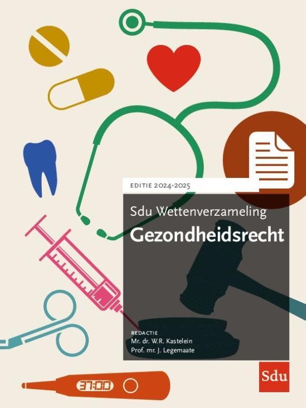 Sdu Wettenverzameling Gezondheidsrecht 2024 20 9789012409889, Boeken, Studieboeken en Cursussen, Zo goed als nieuw, Verzenden