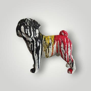 RED - sculptuur, Belgium dog - 12 cm - Hars - 2026