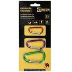 Benson Sleutelhanger karabijnhaak set - Kleurenmix - 3-de..., Verzamelen, Sleutelhangers, Ophalen of Verzenden, Nieuw