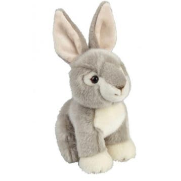Ravensden konijn/haas knuffel - pluche - zittend - 18 cm, Verzenden, Nieuw