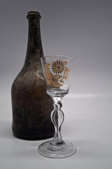 La Granja Glashuis (sinds 1727) - Wijnglas - Goud vergulde