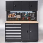 Datona Werkbank garage 160 cm - Datona - Mat zwart, Ophalen of Verzenden, Nieuw