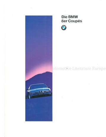 1996 BMW 8 SERIE BROCHURE DUITS, Nieuw, BMW, Author