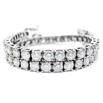 Armband - 14 karaat Witgoud - 5.32ct. tw. Diamant, Nieuw