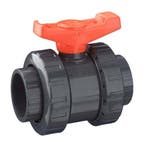 Pvc kogelkraan 50mm dubbele wartel  PN10 (Pvc materiaal), Verzenden, Nieuw, Overige typen