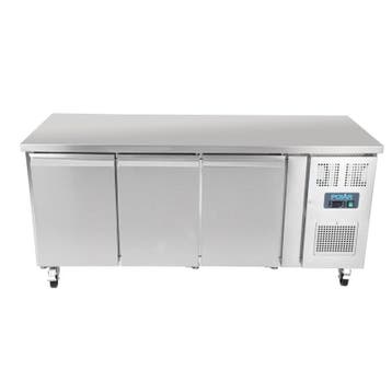 Polar 3-deurs Koelwerkbank | 417L  | RVS | 85x179,5x70cm | A, Verzenden, Nieuw in verpakking