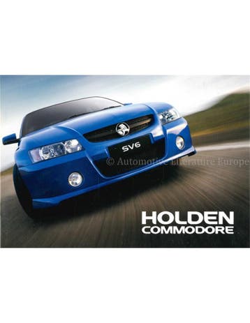 2005 HOLDEN COMMODORE BROCHURE ENGELS, Nieuw, Author