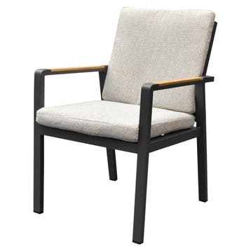 Lola dining tuinstoel aluminium antraciet - soft grey, Ophalen of Verzenden, Nieuw