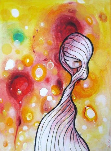 Lotte Teussink - Studio Works no. 2 – Original painting on