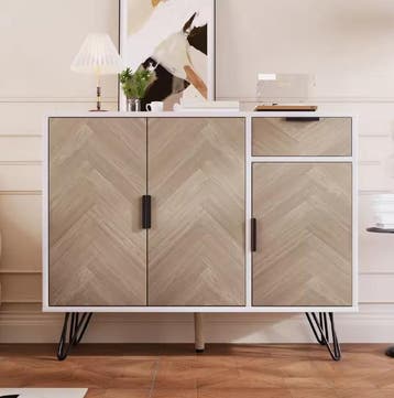 Buffetkast met Lade – Opbergkast met 3 Deuren 90×30×71.5 cm, Verzenden, Nieuw