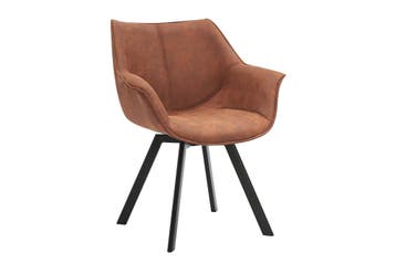 Draaistoel THE DUTCH RETRO, 180° draaibaar, antiekbruin,, Huis en Inrichting, Fauteuils, Ophalen of Verzenden, Nieuw