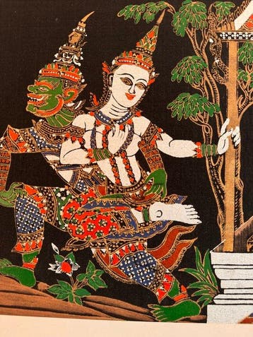 Volledige 12-delige cyclus: Het Thaise Ramakien-epos op, Antiek en Kunst