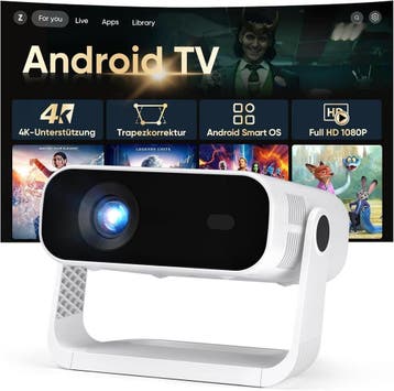 Smart Beamer Android 11 | WiFi 6 | Tweedekansje | OP=OP, LED, Ophalen of Verzenden, Zo goed als nieuw, Full HD (1080)