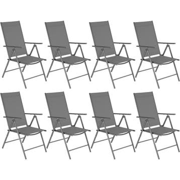 Opvouwbare tuinstoelen met verstelbare rugleuning, gaas - an, Verzenden, Nieuw