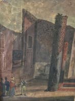 Europese school (XVIII) - Capriccio architettonico con