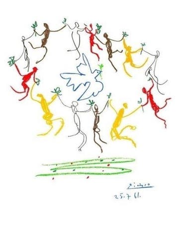 Pablo Picasso (1881-1973) - La Ronde de la Jenesse, 1961., Antiek en Kunst, Kunst | Tekeningen en Foto's