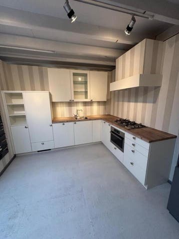 L model keuken, Bauformat, wit, Nieuw