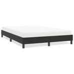 vidaXL Bedframe zonder matras 140x210 cm fluweel zwart, Verzenden, Zwart, Stof, Nieuw