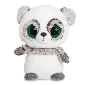 Pluche grijze panda knuffel - 20 cm - Ring Ring - knuffel, Verzenden, Nieuw