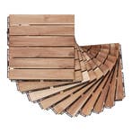 Houten terrastegels Alliste vlonder set van 10 acacia 0,9 m², Verzenden, Nieuw
