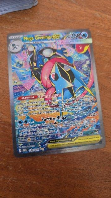 Pokémon - 1 Card - Greninja 116/086 Full art, Foil, Secret, Nieuw