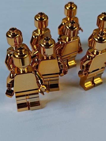 Lego Minifiguur - Lego custom minifigure chrome Rose Gold, Nieuw