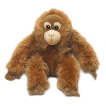 WNF orang oetan knuffel - bruin - 23 cm - pluche, Verzenden, Nieuw