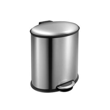 EKO Ellipse Step Bin 20 ltr - Mat RVS, Verzenden, Nieuw