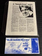 Elvis Presley - Handtekening songwriter Mark James, Ophalen of Verzenden, Zo goed als nieuw, Foto of Kaart