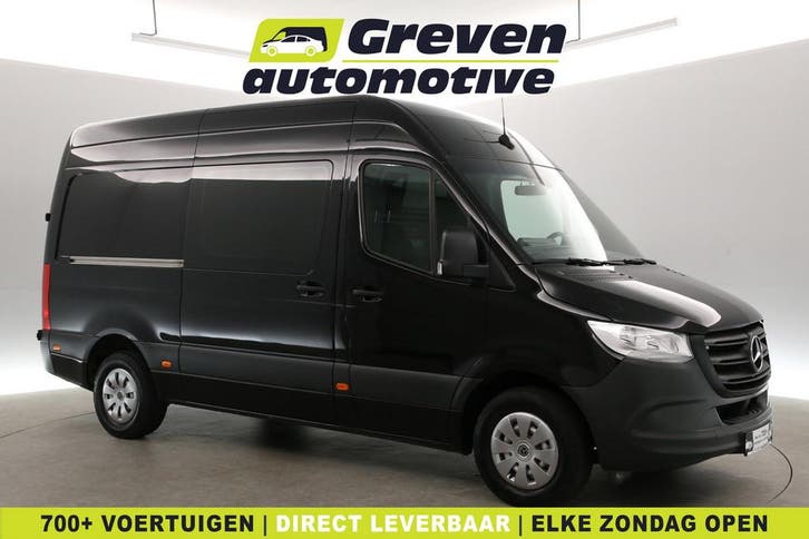 Mercedes-Benz Sprinter 317 170PK L2H2  Automaat  Airco, Auto's, Bestelauto's, Te koop, Automaat, Diesel, Zwart, Mercedes-Benz