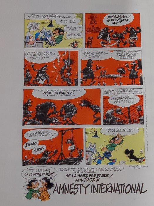 Delporte / Franquin - Gaston Lagaffe – Amnesty International, Boeken, Stripboeken