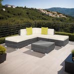 Rotanlounge met aluminium frame Paris - grijs, Verzenden, Nieuw