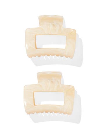 HEMA Haarklemmen 5 cm - 2 stuks marmer, Verzenden, Nieuw