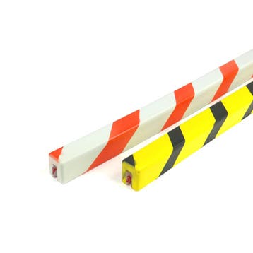 Stootrand foam, model 9 – 1 meter - Wit & Rood -, Verzenden