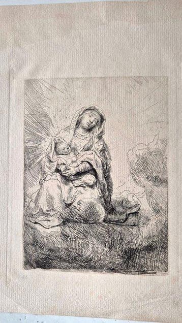 Rembrandt van Rijn (1606–1669) , after - Maagd met kind in