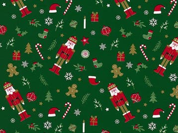 Inpakpapier Kerst Notekraker Groen - Breedte 70 cm - 200m, Ophalen of Verzenden, Nieuw, Overige typen