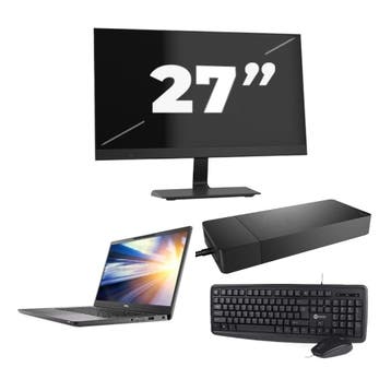 Dell Latitude 7300 -   i7-8e 8GB  - 256GB  + 1x 27 inch, 8e Generatie, Qwerty, Verzenden, 8 GB