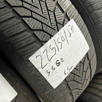 2 x Semperit 225-50-17 Winterbanden 6,5mm, Gebruikt, 17 inch, Band(en), Personenwagen