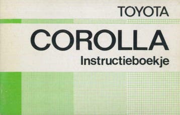 1974 Toyota Corolla 30 Instructieboekje Nederlands!, Verzenden