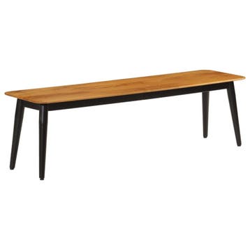vidaXL Bankje 160x40x45 cm massief mangohout en ijzer, Verzenden, Nieuw