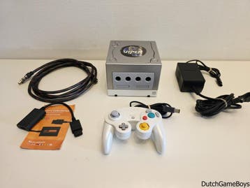 Nintendo Gamecube - Console - Pearl White + Mod + Viper Case, Verzenden, Gebruikt