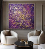Lyora Art - VELVET GOLDMINE (XL) Acrylic painting - Hand