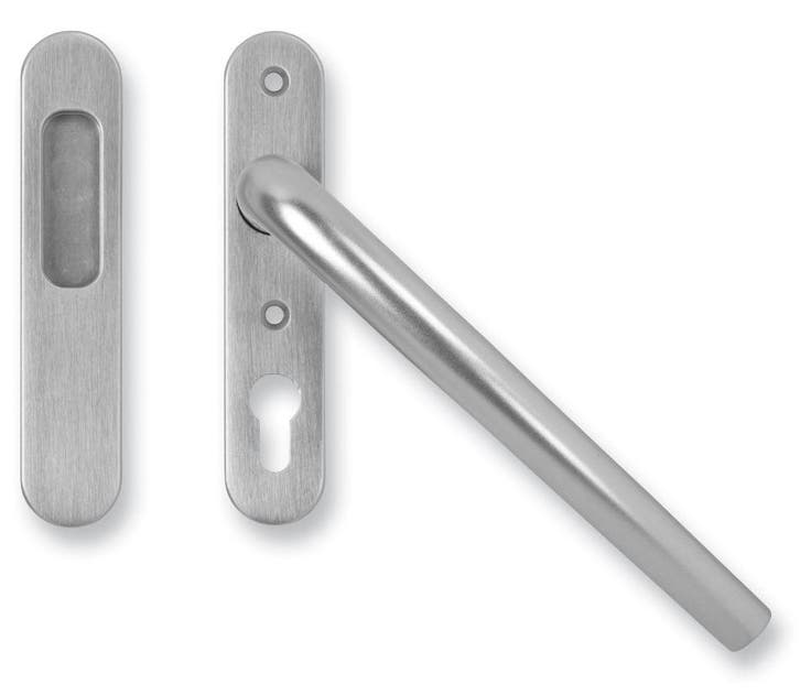 Buva hef/schuifdeurbeslag small-line PC69 aluminium F1, Doe-het-zelf en Verbouw, Deuren en Horren, Verzenden