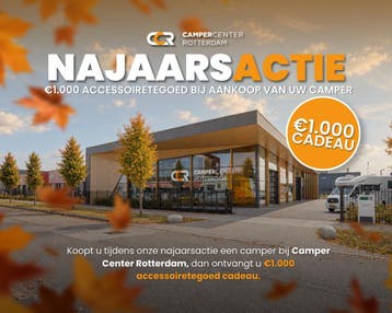 NAJAARSACTIE bij Campercenter Rotterdam, Caravans en Kamperen, Tot en met 3, Half-integraal, Overige merken
