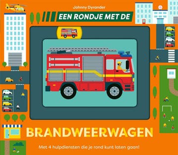 Boek: Een rondje met de brandweerwagen - (als nieuw), Verzenden, Zo goed als nieuw