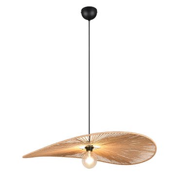 Papieren hanglamp bruin, Lykke, Ophalen of Verzenden, Nieuw, Overige materialen, Japandi
