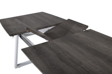 Eettafel - Romy - 160x85 cm - Grijs - Uitschuifbaar - Jörn, Huis en Inrichting, Verzenden, Nieuw