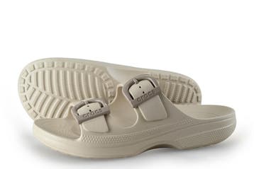 Crocs Sandalen in maat 41 Beige, Verzenden, Beige, Sandalen of Muiltjes, Zo goed als nieuw
