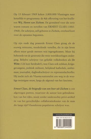 Ernest Claes 9789089244550 Bert Govaerts, Boeken, Verzenden, Gelezen, Bert Govaerts