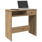 vidaXL Bureau 80x40x75 cm bewerkt hout artisanaal, Verzenden, Nieuw